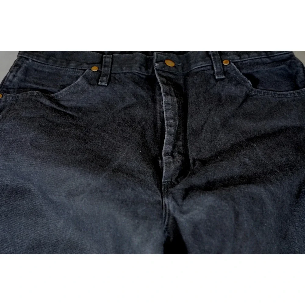 Wrangler Jeans Mens 36x36 Black Cowboy Cut Original Fit Straight Leg 13MWZ